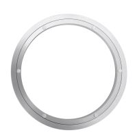 4X Aluminium Rotating Turntable Bearing Swivel Plate 12 Inch Silver