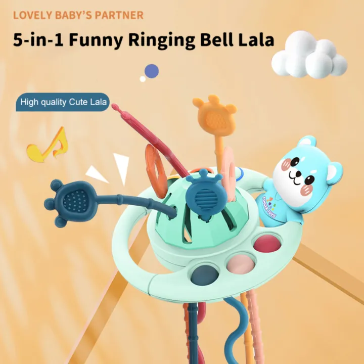 Libaby【Fast delivery】Children's Cartoon Finger Lala Music Cute Fun Press  And Grab Exercise Baby Lala Music Baby Snack Toys | Lazada PH