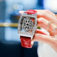 Ms web celebrity style fortunes watch new belt really set auger quartz watches barrel shape