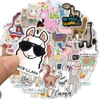 10/50PCS Cute Cartoon Llama Alpaca Cute Kawaii Camel Sheep Animal Stickers for Kids Skateboard Case Bike Waterproof Stickers