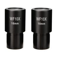 2 PCS WF10X Widefield Eyepiece Biological Microscope Optical Lens Eyepiece Wide Angle 23.2mm Mounting Size