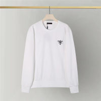 ▶Ready Stock◀ Original Pradas Men S Long Sleeve Round Neck Sweater Cotton Print Hoodie Fashion Versatile Loose Casual Men S Top