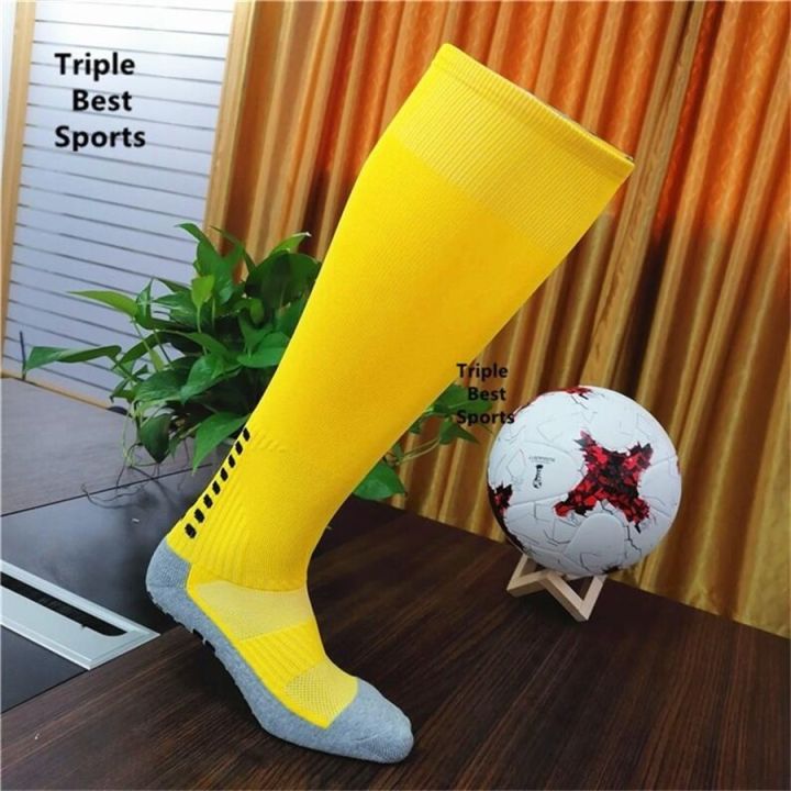 z06l-grey-bottom-46cm-knee-high-football-soccer-ball-anti-non-slip-skid-cotton-sports-socks-stockings