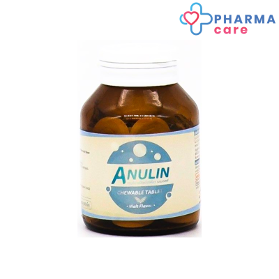 Anulin (เอนูลิน) Inulin (อินนูลิน) Prebiotic (พรีไบโอติก) ใยอาหารละลายน้ำ  40 เม็ด [Pharmacare]