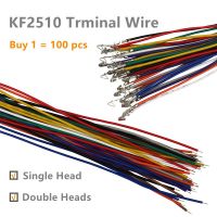 100PCS KF2510 Pitch Connector Male Female Docking Terminal Wire Electronic Wire Single/Double Head without Housing 26AWG 2.54mm Wires Leads Adapters