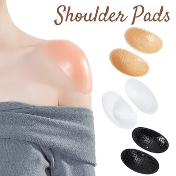 1pair Invisible Silicone Shoulder Pads For Women's Bra , Natural-looking,  Soft, Anti-slip, Self-adhesive