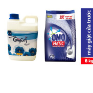 SET Nước xả vải hương Comfort Thái Lan 2L BAN MAI + Bột giặt OMO MATIC 6kg