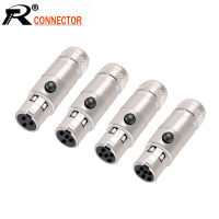 10pcslot Mini XLR 3Pin 4Pin 5Pin 6Pin Male Panel Chassis Socket Screw Mount Small Plug XLR Microphone MIC Audio Connecto