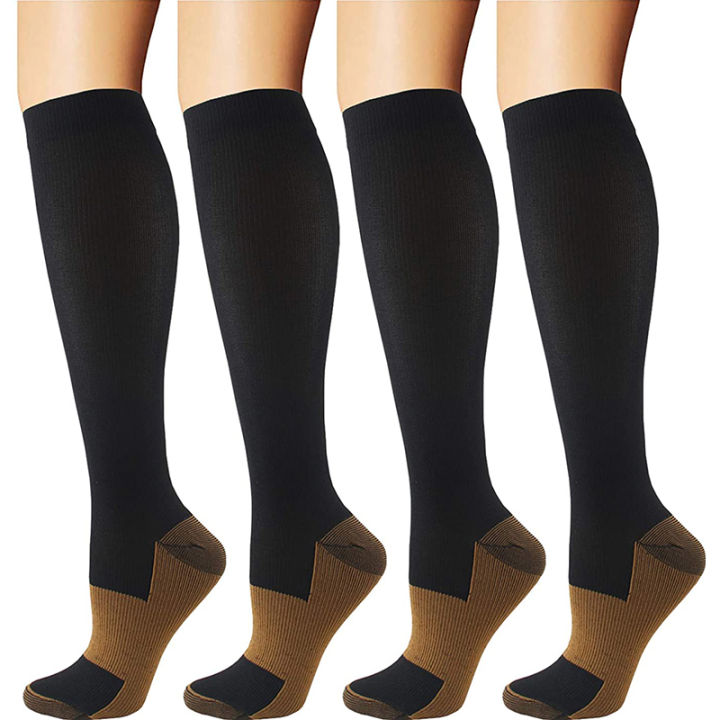 [SAWU] Copper Compression Socks for Men & Women 20-30 mmHg Medical ...