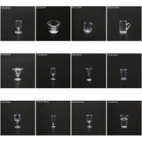 10 ชิ้น 1:12 ตุ๊กตาจำลองมินิถ้วยไวน์แดง Goblet สำหรับตุ๊กตาครัวบาร์อุปกรณ์เสริมขนาดเล็ก 12 ขนาด-Lusjeh