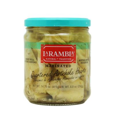 Premium import🔸( x 1) LA RAMBLA MARINATED 415 g. อาติโชคครึ่งซีกในน้ำมันคาโนล่าผสมเครื่องเทศ - LR47