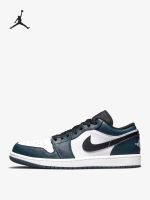 【Ready to ship genuine?/This model fits the size of Nike Air Jordan 1 low dark teal fashion sport shoes (product with box, free shipping)