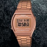 นาฬิกา Casio รุ่น B640WC-5A ของแท้ 100% Casio นาฬิกาข้อมือผู้หญิง สีโรสโกลด์  ประกันศูนย์ CMG  1 ปี