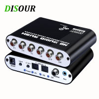 DISOUR Digital 5.1ตัวถอดรหัสเสียง Dolby Dts Ac-3 Optical ถึง5.1-Channel RCA og Converter อะแดปเตอร์เสียงเครื่องขยายเสียงสำหรับทีวี