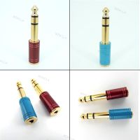 6.35mm Male To 3.5mm Female Stereo Jack Plug Audio Connector Headphone Amplifier Adapter Microphone AUX 6.35 3.5mm D1AG