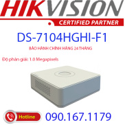 HCMĐầu ghi hình HD-TVI 4 kênh TURBO 3.0 HIKVISION DS-7104HGHI-F1