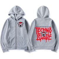 1 Technoblade Merch พิมพ์ซิปเสื้อ H Oodies ฮาราจูกุผู้ชายผู้หญิงฮิปฮอปสตรีสบายๆ Hoodies หลวมแฟชั่น P Ullovers