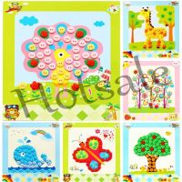 【hot sale】 ♞✎ B02 Kindergarten Button Painting Diy Handmades Material Bag Kids Diy Handmade Toys