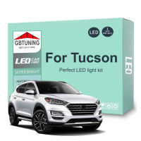 LED ภายในหลอดไฟชุดสำหรับ Hyundai Tucson 2004-2018 2019 2020 2021รถ LED อ่านโดม Trunk โคมไฟรถยนต์ Canbus ไม่มีข้อผิดพลาด