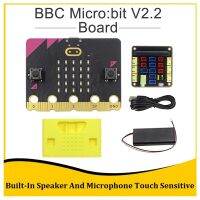 BBC Micro:Bit V2.2 Kit Built-in Speaker Microphone Touch Programmable Learning Development Board+Micro:Bit Adapter Board