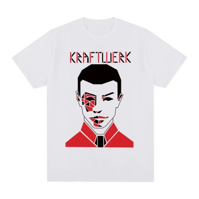 Kraftwerk Vintage T-shirt  70s Electronic Synth Avant Garde fashion Retro graphic Cotton Men T shirt New Tee Tshirt Womens Tops