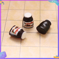 ? JCTTTY ? 3pcs 1:12 dollhouse Miniature Chocolate sauce อาหารรุ่น KITCHEN Scene Decor ของเล่น