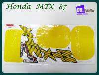 #สติ๊กเกอร์ติดตัวรถ HONDA สีเหลือง-ติดรถสีดำ เคลือบเงา // HONDA MTX 87 BODY STICKER SET YELLOW