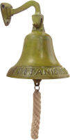 BDF Treasure Gurus Large Brass Wall Mount 1912 RMS Titanic Hanging Ships Bell Bar/Tavern/Pub Decor