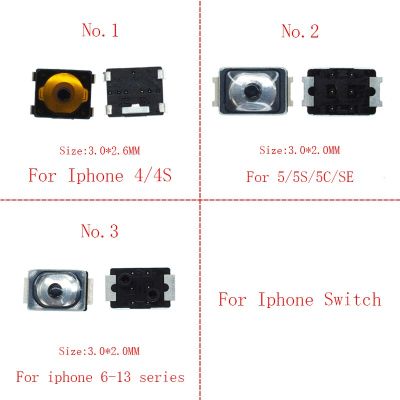 50-100pcs Power Volume Switch Key Button Connector สําหรับ iPhone 13 Pro Max Mini 12 11 X XR XS 8 Plus 7 6S 6 5 5C 5S SE 4 4S โทรศัพท์