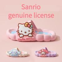 รองเท้าแตะ SanrioSanrio รองเท้าแตะ กันลื่น ลายการ์ตูนแมว เหมาะกับฤดูร้อน สไตล์เจ้าหญิง สําหรับเด็กผู้หญิง