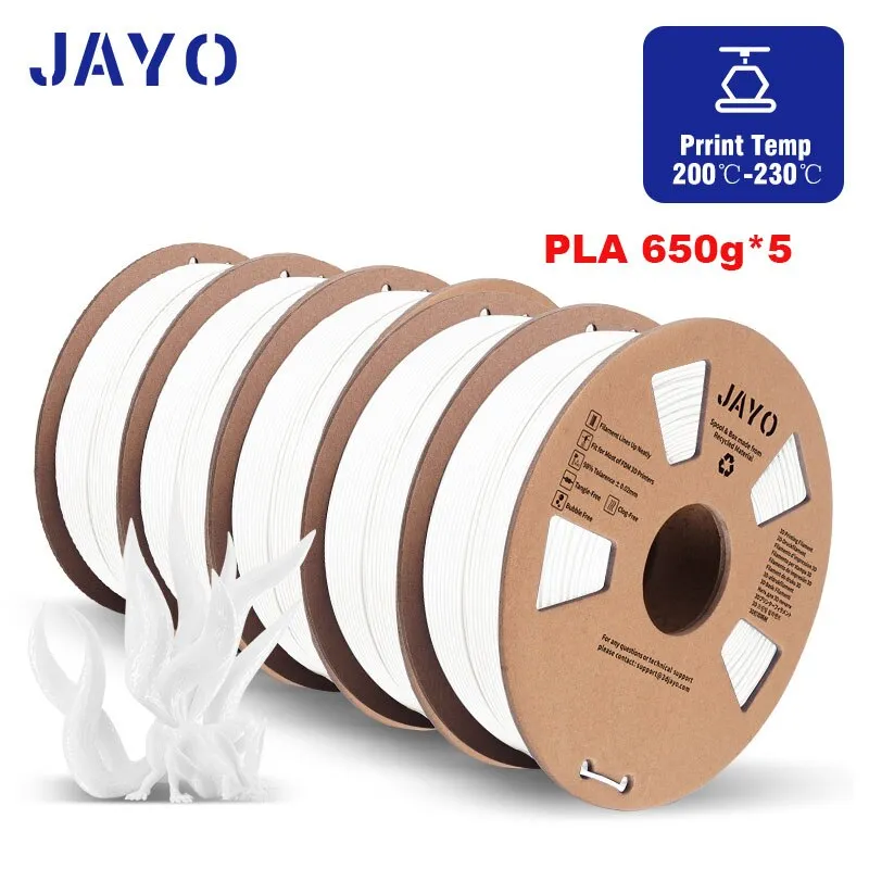JAYO PETG 3d Printer Filament 1.75mm +/- 0.02mm petg 2 Rolls Excellent  Toughness Neatly 100% No Bubble For 3d Printer & 3D Pen