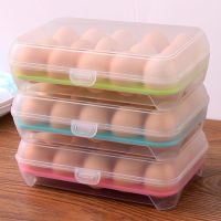 （QIQI tool） 15 Grid EggBox PortableHolder คอนเทนเนอร์ ForRefrigerator Organizer Case Outdoor CampingEggs Box