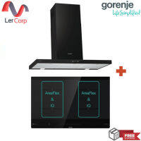 [0% 10 เดือน] (Gorenje) เครื่องดูดควันชนิดติดผนัง WHT9SYB + เตาอินดักชั่น IS846BG