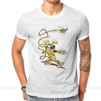 เสื้อยืดแขนสั้น พิมพ์ลายการ์ตูน Marsupilami Gaston Lagaffe Comics สวมใส่สบาย เหมาะกับของขวัญ แบบสร้างสรรค์