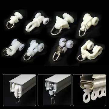 50pcs Plastic Curtain Track Hooks Runner For Camper Van Motorhome