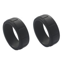 2PCS Popular for Women Silicone Cool Rings Rectangle Silicone Wedding Ring Environmental Sports Ring 8mm 8