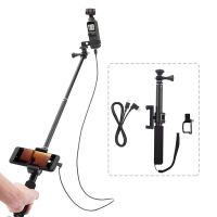 ☞☍ BRDRC สำหรับ DJI Pocket 2 Clip Mount โมดูลขยายเสา Selfie Stick Gimbal สายกล้องสำหรับ Type-c IOS อุปกรณ์เสริม Micro-USB