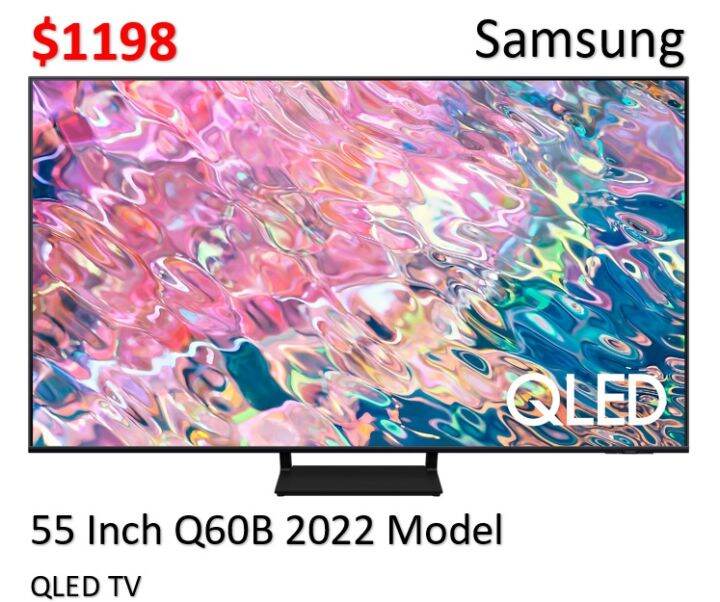 Samsung 55" Q60B QLED 4K Smart TV 55 Inch 2022 Model Lazada Singapore