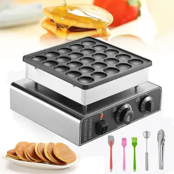 electric mini dutch pancake maker gas or electric poffertjes pan machine  poffertjes grill