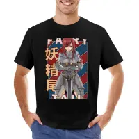 Erza Scarlet Fairy L Fearī Teiru Cool Retro Anime Manga Design| Gift T-Shirt | Anime T-Shirt Sweat Shirt Mens Clothes