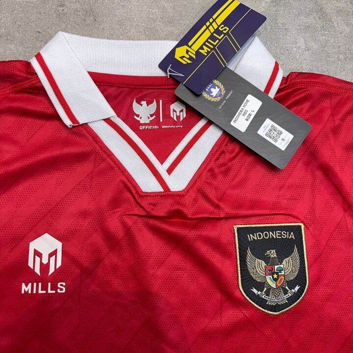 Jersey Timnas Indonesia Home 2022 Replica Version 100 Original Mills