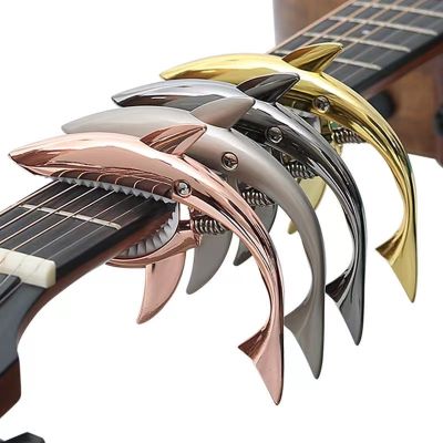 Metal Shark Guitar Capo High Quality Zinc Alloy Quick Change Clip Bass Guitar Bridge Guitar Stringed Instrument Accessories