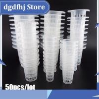 Dgdfhj Shop 50Pcs Plant Grow Pots Net Nursery Cup Hydroponic Colonization Mesh Basket Holder Aeroponic Vegetable Planting Soilless