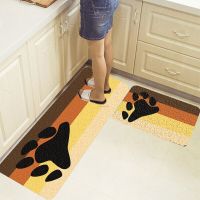 Drop Shipping Modern Kitchen Floor Mats Honeycomb Pattern 2-piece Set of Living Room Floor Mats Decoration Non-slip Kitchen Rug