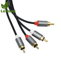 Leflame 2 Rca ถึง2 Rca สายสัญญาณเสียง Hifi Sound Double Lotus Tv Audio Video Line สำหรับโฮมเธียเตอร์เครื่องเล่นซีดี Speaker