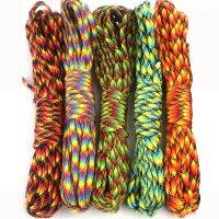 Different 5 Colors/lot 3meters/5meters/25ft Paracord Rope 7 Strand Paracorde Outdoor Survival Wholesale