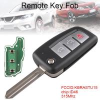 315 เมกะเฮิร์ตซ์ 3 ปุ่มอัพเกรด keyless E ntry กุญแจรีโมทรถยนต์ FOB เปลี่ยนกับ ID46 ชิป kbrastu15 เหมาะสำหรับ Nissan Versa/XTERRA