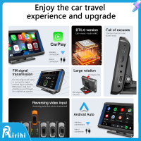 ⚡RIRIHI เครื่องเล่น MP5ในรถยนต์แบบพกพาขนาด7นิ้วเครื่องเล่น Carplayer ไร้สาย BT Radio Multimedia Player รองรับ Carplay/android AUTO FM USB