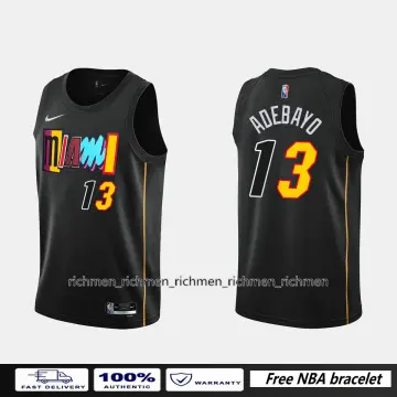 Basketball Jersey NBA Miami Heat 13# Bam Ado, Cool Breathable Fabric  New Embroidered Retro Jerseys, Unisex Basketball Fan Uniform,M:175cm/65~75kg:  Buy Online at Best Price in UAE 