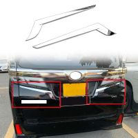 For Alphard Vellfire 2015-2020 ABS Chrome Rear Tail Light Lamp Cover Garnish Strip Eyebrow Cover Trim